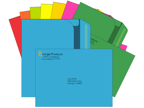 EN1097 - Colored 9x12 Booklet Envelopes