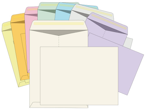 10x13 Pastel Catalog Envelopes - EB1522