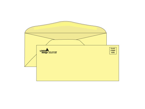 Custom #10 Yellow Business Envelopes - EN1047