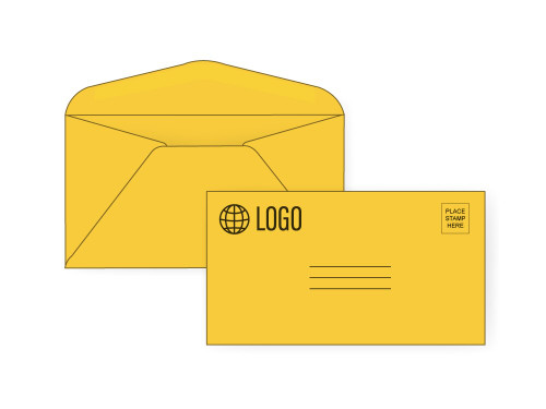 Custom #6 3/4 Gold Payment Envelopes - EN1064