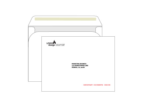 PRINTED - Custom Booklet Envelopes 9x12 - EN1027