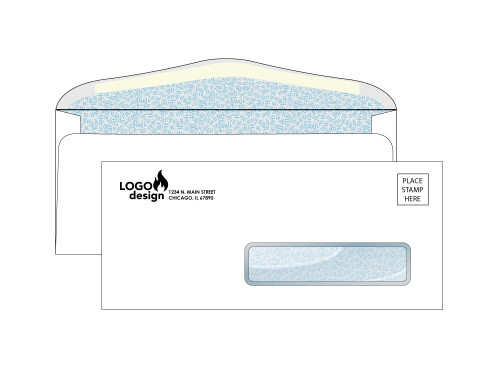 Custom Right Window Security Envelopes - EN1017