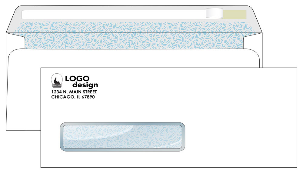 Custom No. 10 Self-Seal Security Envelope