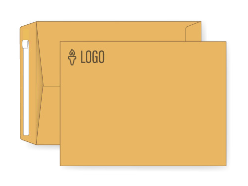 PRINTED - Custom Manila 9x12 Self Seal Envelopes - EN1009