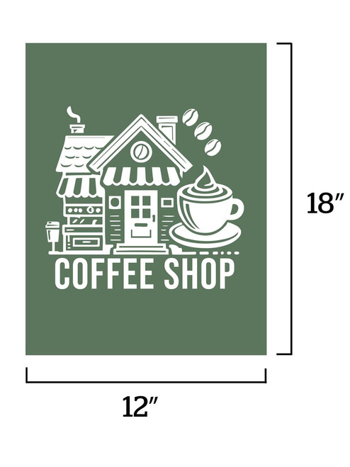 Full Color Repositionable Wall Decals, 12" x 18" - D3002