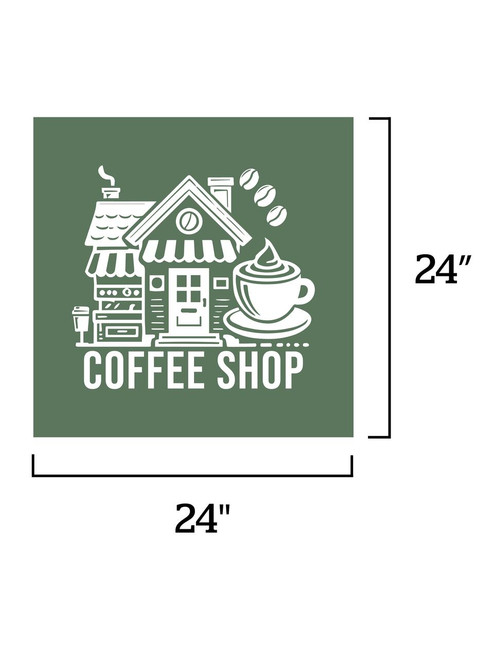Full Color Repositionable Wall Decals, 24" x 24" - D3004