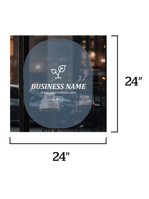 Full Color Window Decal, 24" x 24" - D1004
