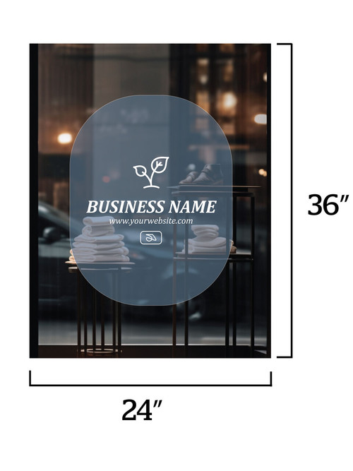 Full Color Window Decal, 24" x 36" - D1005
