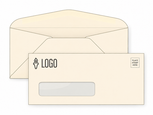 Custom #10 Ivory Window Envelopes - EN1069