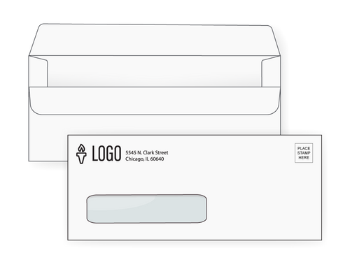 Custom #10 Simple Seal Window Envelopes - EN1062