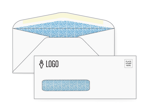 Custom 9 Envelopes - Security Window - EN1035