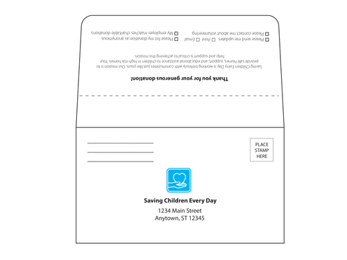 Custom Tear-Off  Remittance Envelopes - EN1020